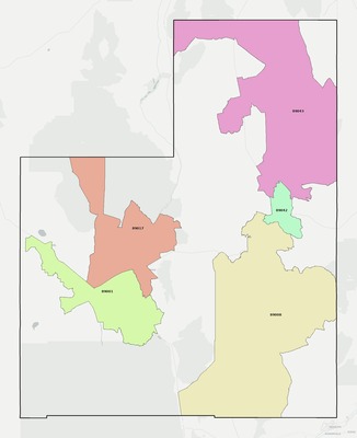 Lincoln County NV ZIP code boundaries map
