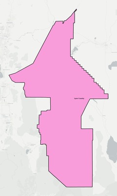 Lyon County NV school district boundaries map