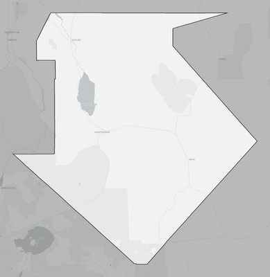 Mineral County NV county basemap context