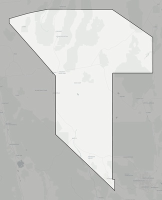 Nye County NV county basemap context