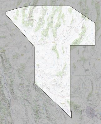 Nye County NV USGS topo map