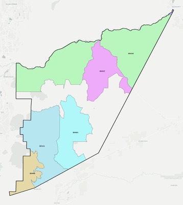 Storey County NV ZIP code boundaries map