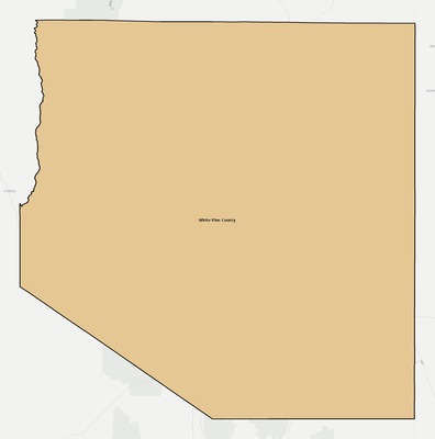 White Pine County NV school district boundaries map