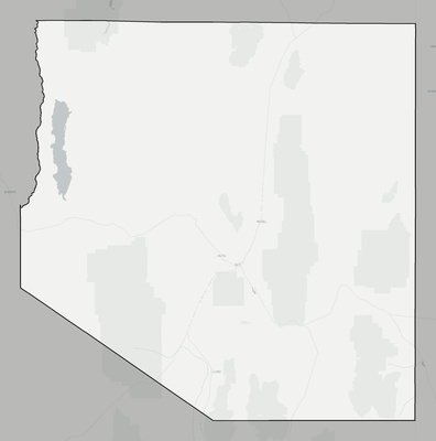 White Pine County NV county basemap context