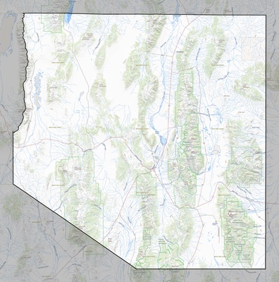 White Pine County NV USGS topo map