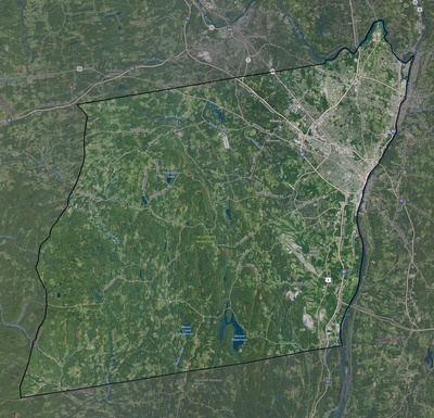 Albany County NY USGS imagery and topo map