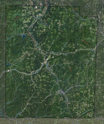 Allegany County NY USGS imagery and topo map