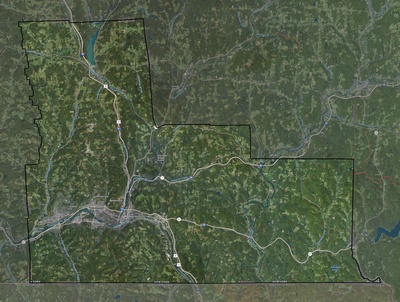 Broome County NY USGS imagery and topo map