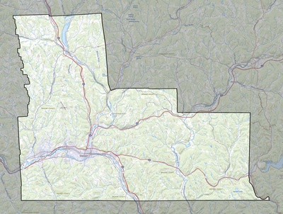 Broome County NY USGS topo map