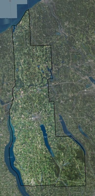 Cayuga County NY USGS imagery and topo map