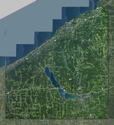 Chautauqua County NY USGS imagery and topo map