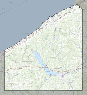Chautauqua County NY USGS topo map
