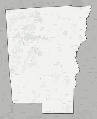 Chenango County NY county basemap context