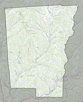 Chenango County NY USGS topo map