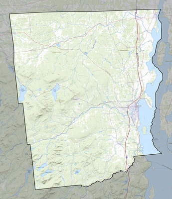 Clinton County NY USGS topo map