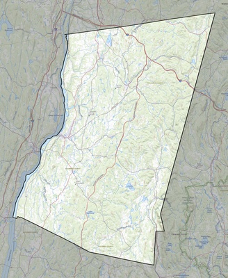 Columbia County NY USGS topo map