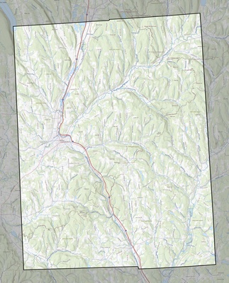 Cortland County NY USGS topo map