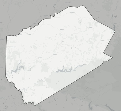 Delaware County NY county basemap context