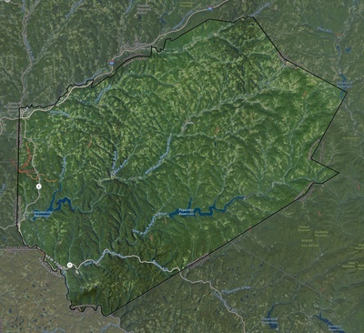 Delaware County NY USGS imagery and topo map