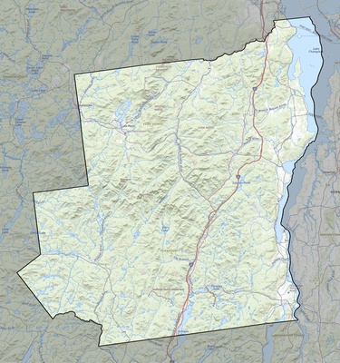 Essex County NY USGS topo map
