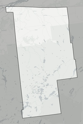 Franklin County NY county basemap context