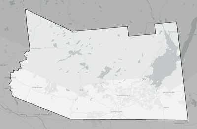 Fulton County NY county basemap context