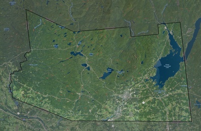 Fulton County NY USGS imagery and topo map