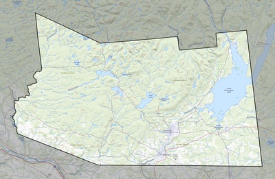 Fulton County NY USGS topo map