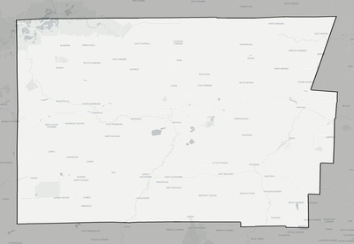 Genesee County NY county basemap context