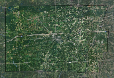 Genesee County NY USGS imagery and topo map