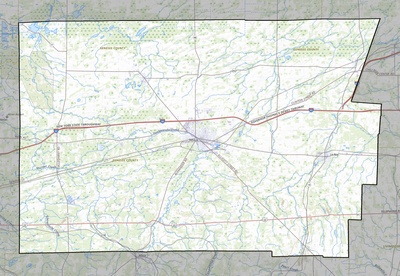 Genesee County NY USGS topo map