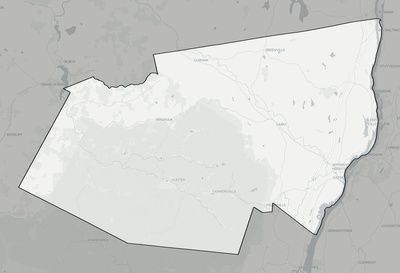 Greene County NY county basemap context