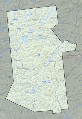 Hamilton County NY USGS topo map