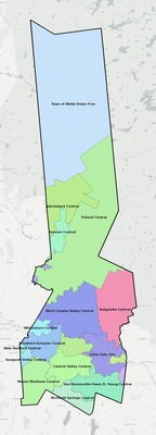 Herkimer County NY school district boundaries map