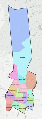 Herkimer County NY townships and subdivisions map
