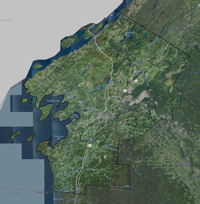 Jefferson County NY USGS imagery and topo map