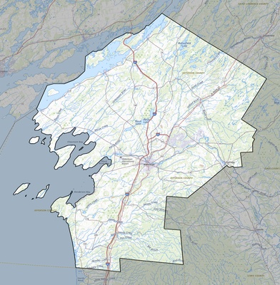 Jefferson County NY USGS topo map