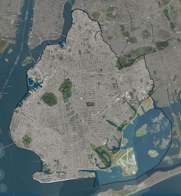 Kings County NY USGS imagery and topo map