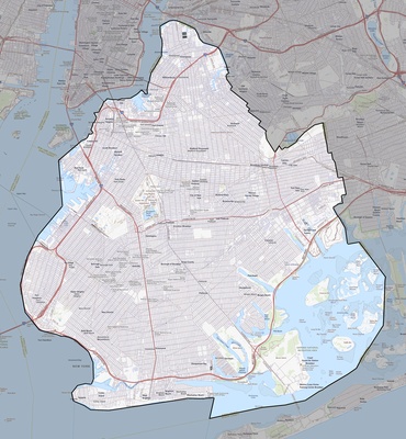 Kings County NY USGS topo map