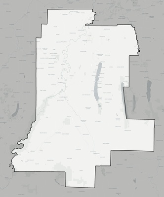 Livingston County NY county basemap context