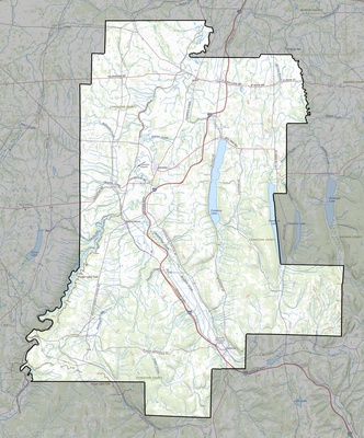 Livingston County NY USGS topo map