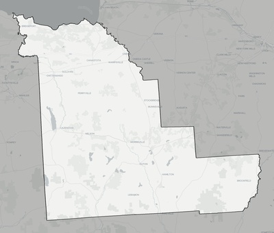 Madison County NY county basemap context