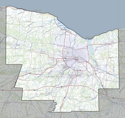 Monroe County NY USGS topo map