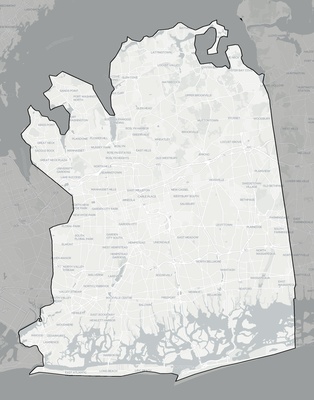 Nassau County NY county basemap context