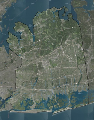 Nassau County NY USGS imagery and topo map