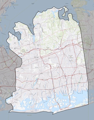 Nassau County NY USGS topo map