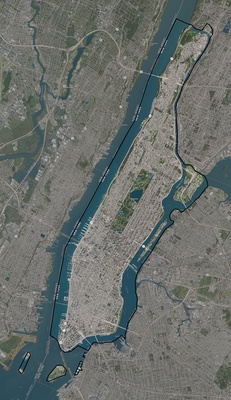 New York County NY USGS imagery and topo map