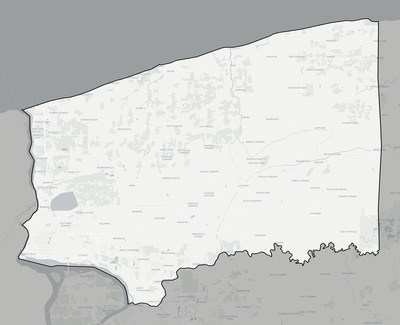 Niagara County NY county basemap context