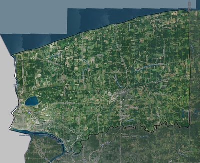 Niagara County NY USGS imagery and topo map