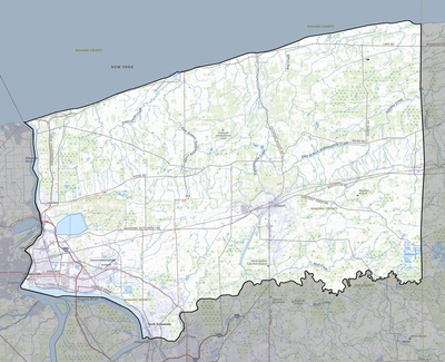 Niagara County NY USGS topo map